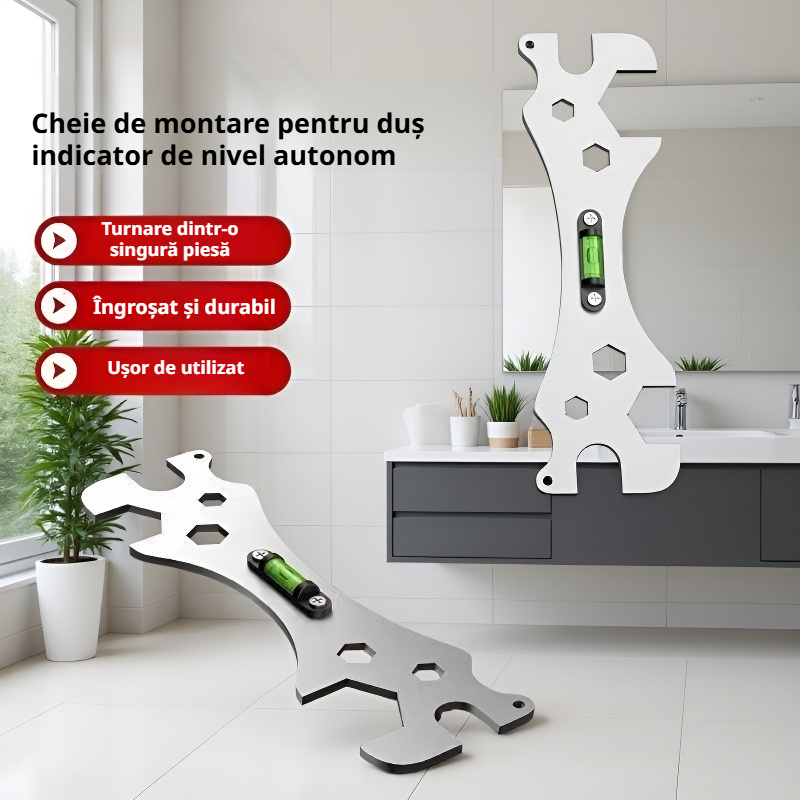 Cheie pentru nivelare placă de baie utilizată la montaj