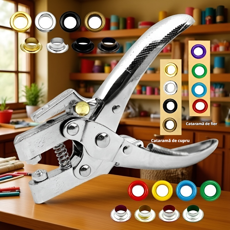 Clește pentru perforare piele și textile