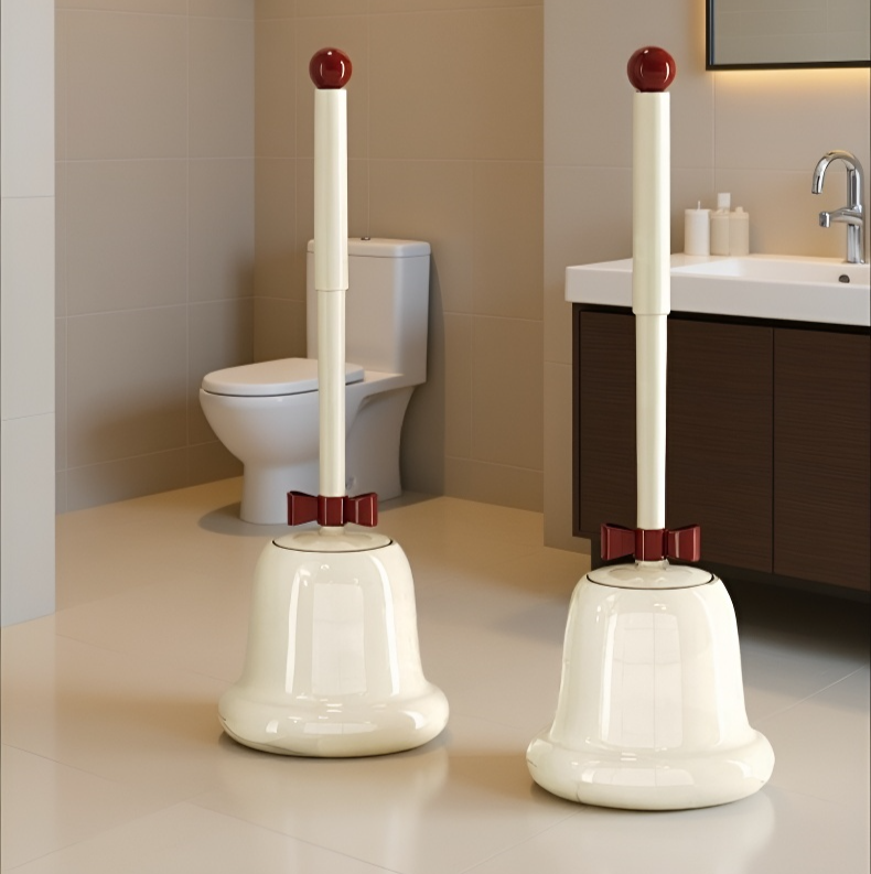 Set perie de toaletă cu mâner lung și suport rezistent