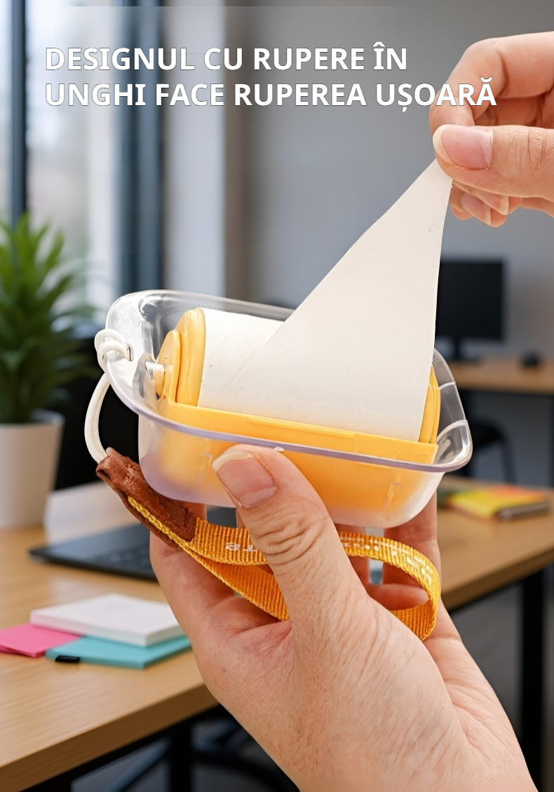 Îndepărtarea rapidă a scamelor cu rolă manuală