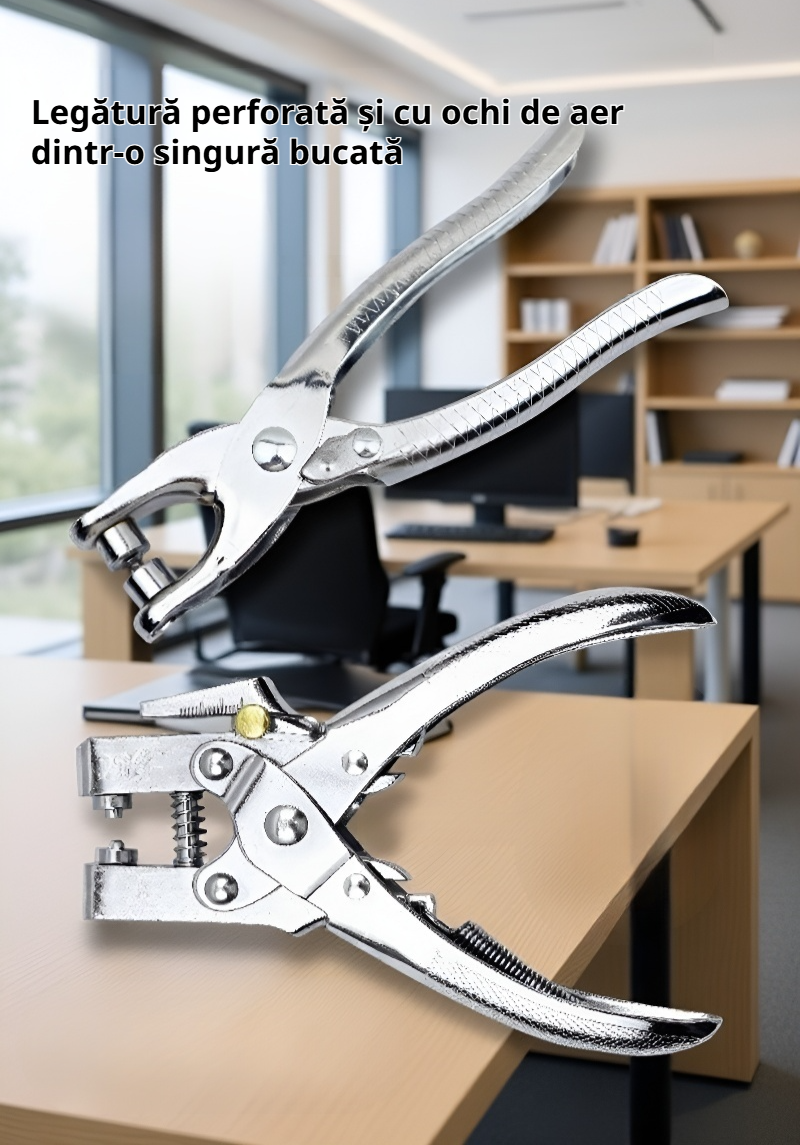 Clește multifuncțional pentru găuri și capse ocheți imagine de ansamblu