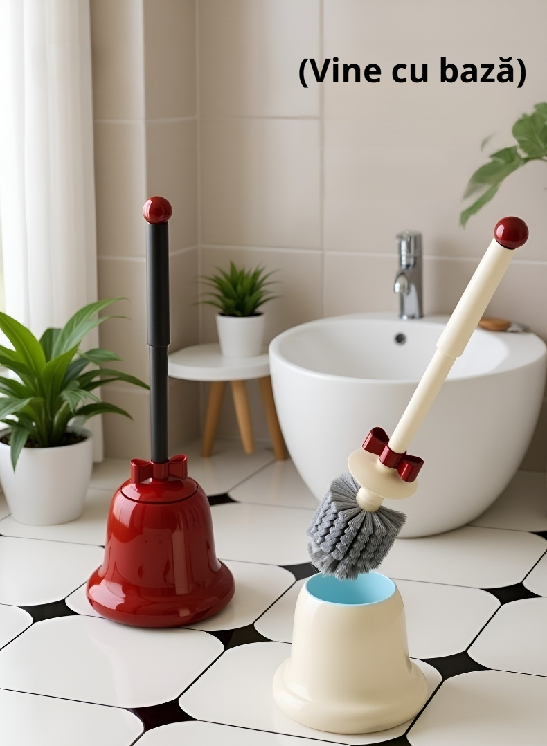 Perie de toaletă ușor de folosit cu mâner lung