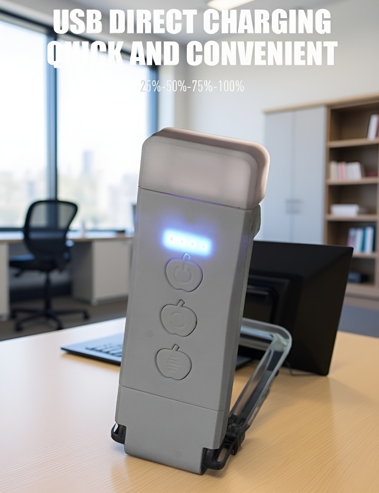 Flexible clip-on lamp for bedside reading