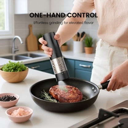 USB Rechargeable Electric Pepper Grinder for Kitchen