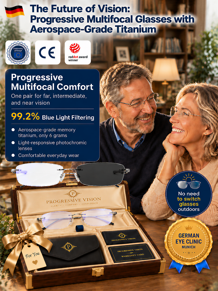 【30-Year Optical Workshop Masterpiece】0.1-Sec Auto-Focus Rimless Pure Titanium Glasses | Fits 100°–700° Diopters • 6g Featherlight | Buy 1 Get 1 FREE • 10-Yr Warranty • Port Clearance SOS Price✨