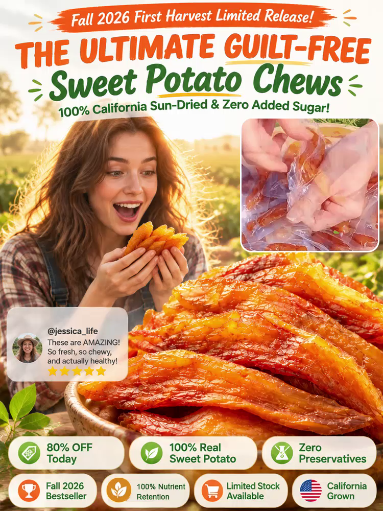 【North Carolina Farm Direct Natural Sweet Masterpiece】Pure Steamed Dried Sweet Potatoes | Rich in Fiber & Potassium • Zero Added Sugar | Digestive Health Booster • Buy 1 Get 1 FREE✨