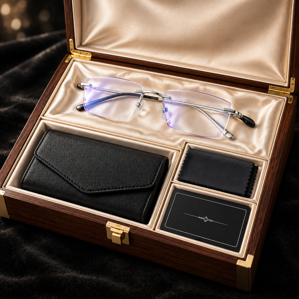 【30-Year Optical Workshop Masterpiece】0.1-Sec Auto-Focus Rimless Pure Titanium Glasses | Fits 100°–700° Diopters • 6g Featherlight | Buy 1 Get 1 FREE • 10-Yr Warranty • Port Clearance SOS Price✨