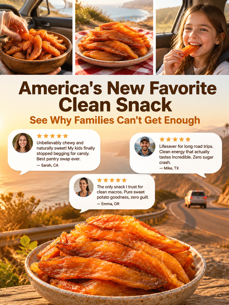 【North Carolina Farm Direct Natural Sweet Masterpiece】Pure Steamed Dried Sweet Potatoes | Rich in Fiber & Potassium • Zero Added Sugar | Digestive Health Booster • Buy 1 Get 1 FREE✨