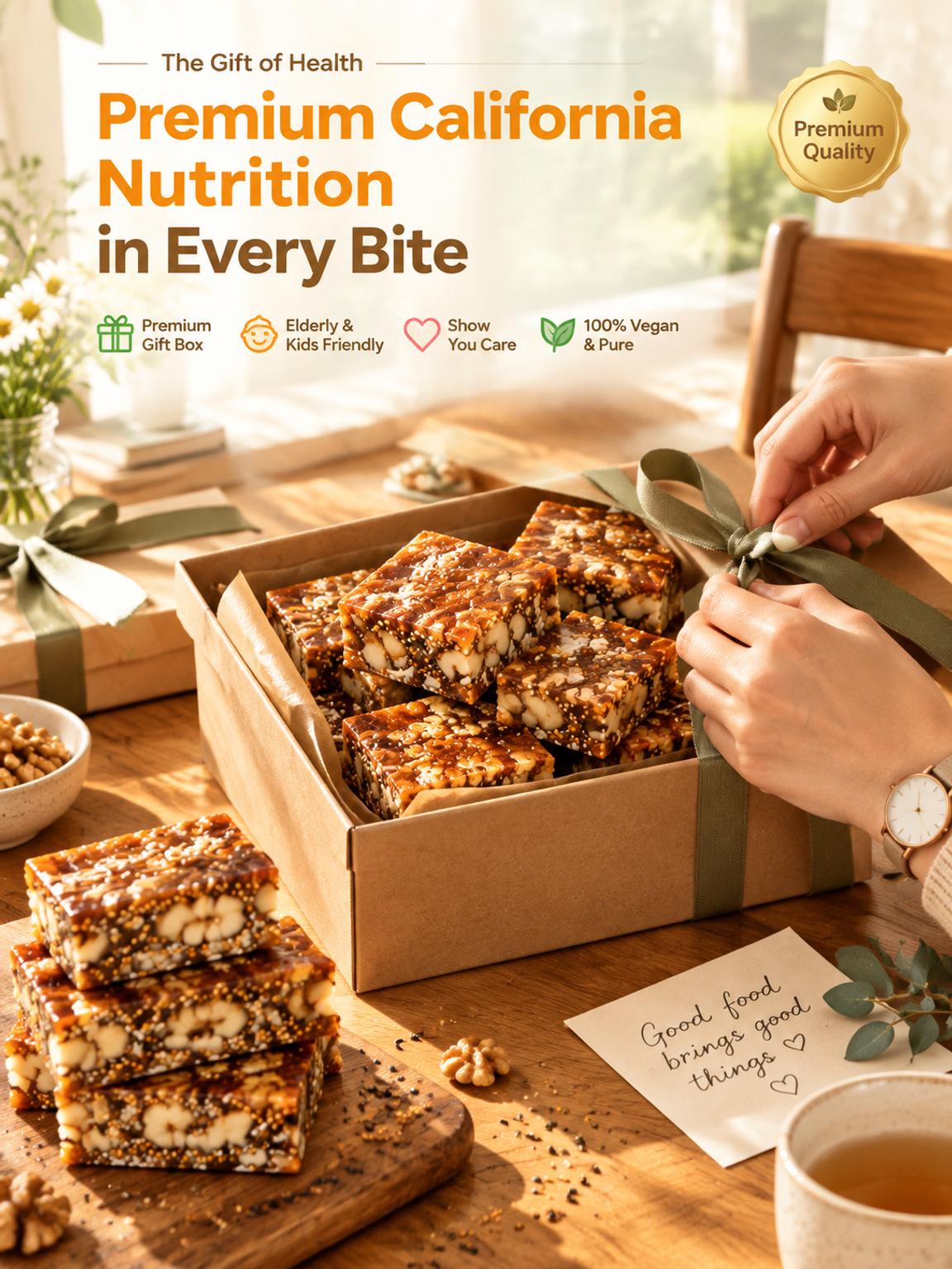【California Farm Direct Organic Masterpiece】Fig Black Sesame Walnut Pies | 8.8x Fiber of Bananas • Zero Added Sugar | Digestive Health Booster • 10x Refund Guarantee✨