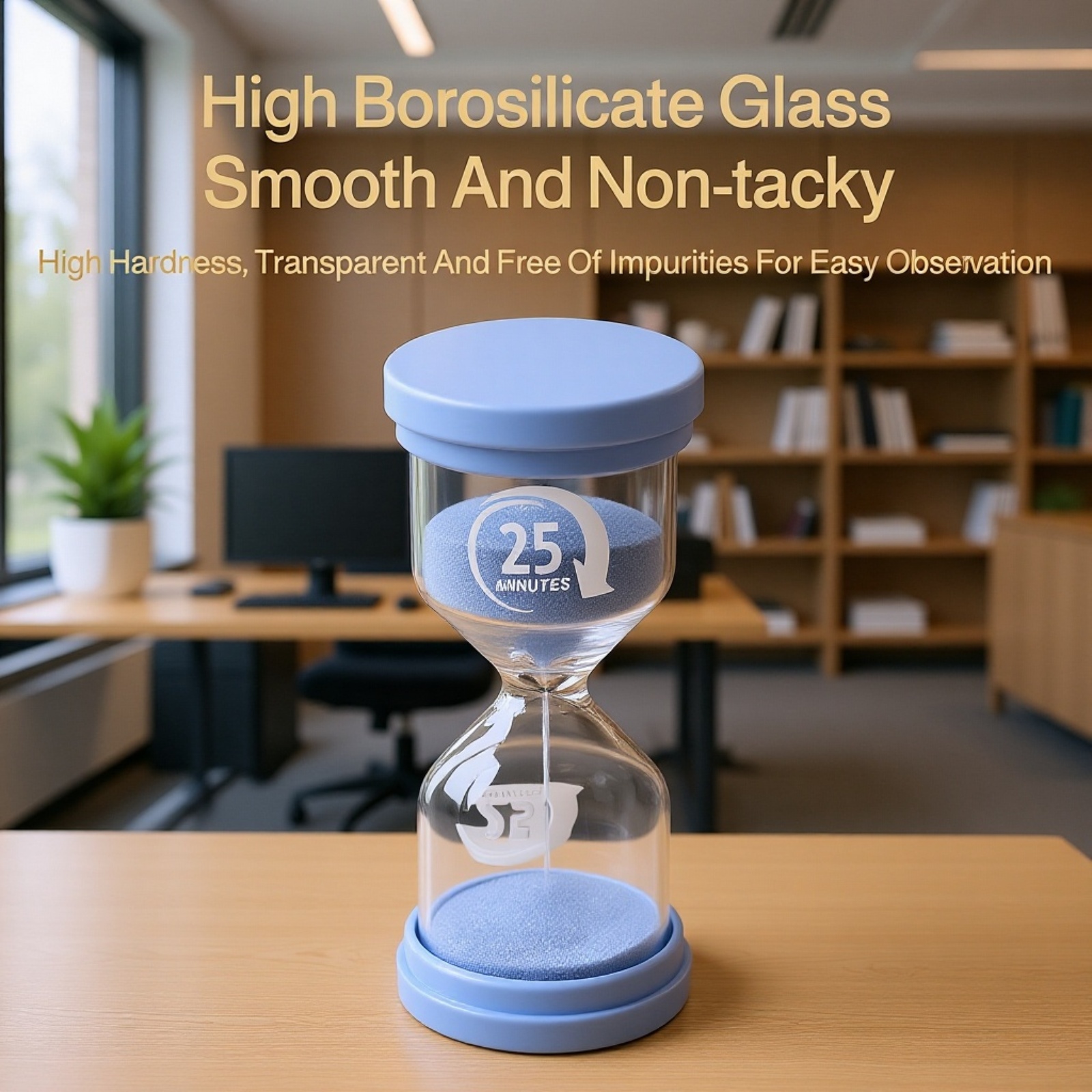 Colorful sand clock for classroom activities