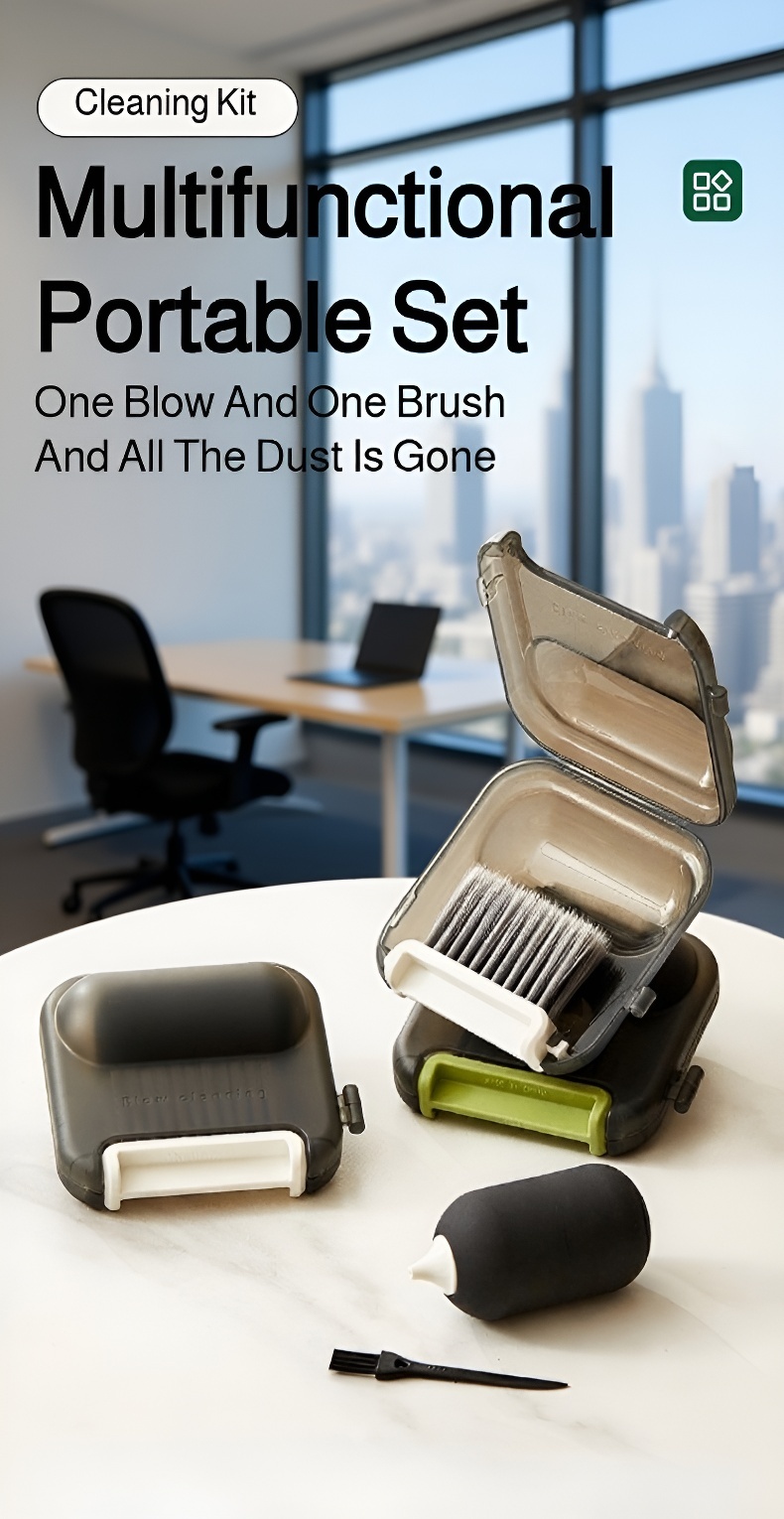 Gentle bristles cleaning camera lens