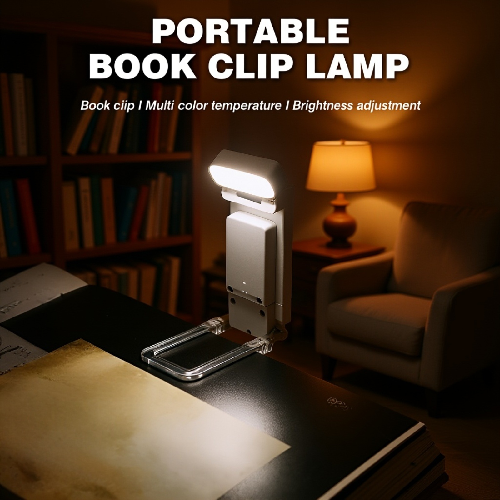 Student eye-protecting reading lamp on desk