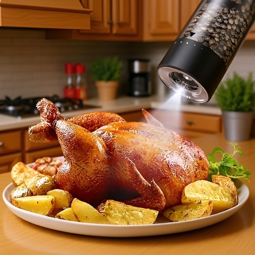 USB Rechargeable Electric Pepper Grinder for Kitchen