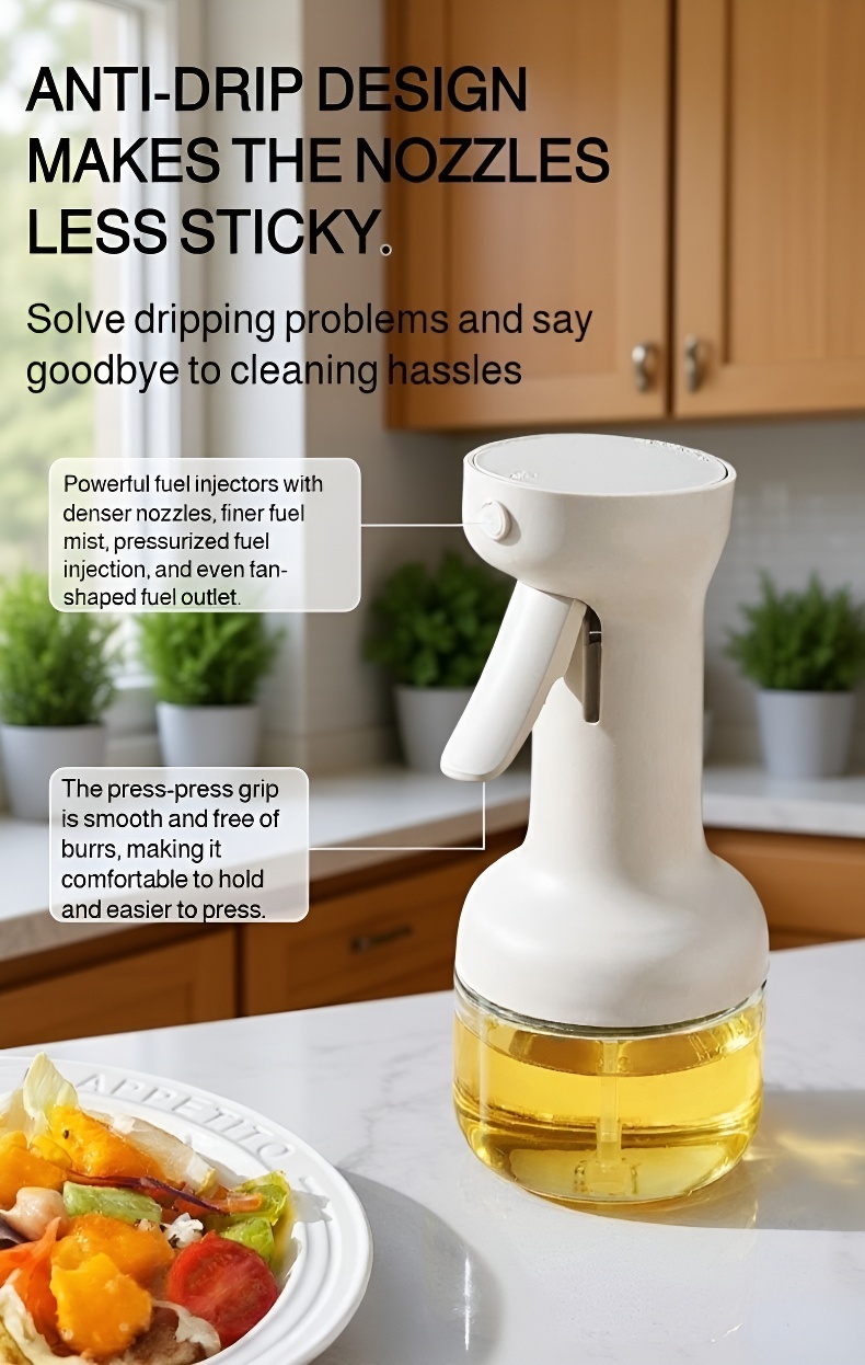 Premium leakproof oil spray bottle design