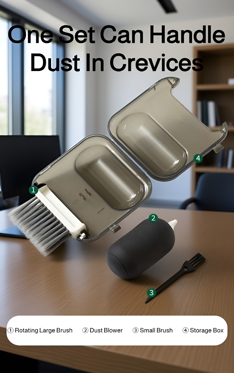 All-in-one cleaning brush for multiple surfaces