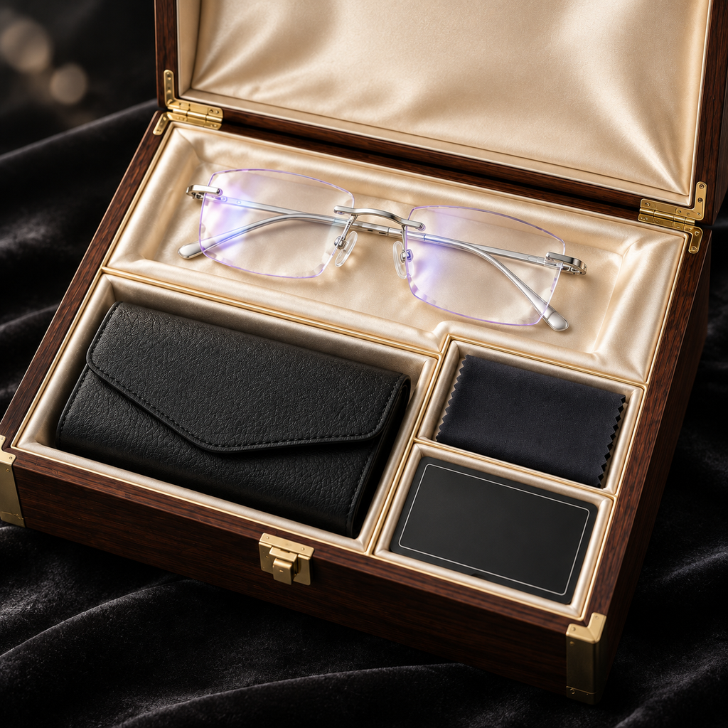 【30-Year Optical Workshop Masterpiece】0.1-Sec Auto-Focus Rimless Pure Titanium Glasses | Fits 100°–700° Diopters • 6g Featherlight | Buy 1 Get 1 FREE • 10-Yr Warranty • Port Clearance SOS Price✨