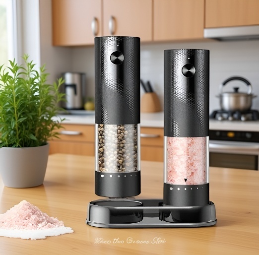 Electric pepper grinder with adjustable coarseness feature
