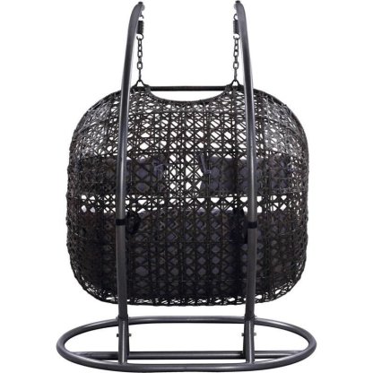 2025 2-person patio rattan swing chair