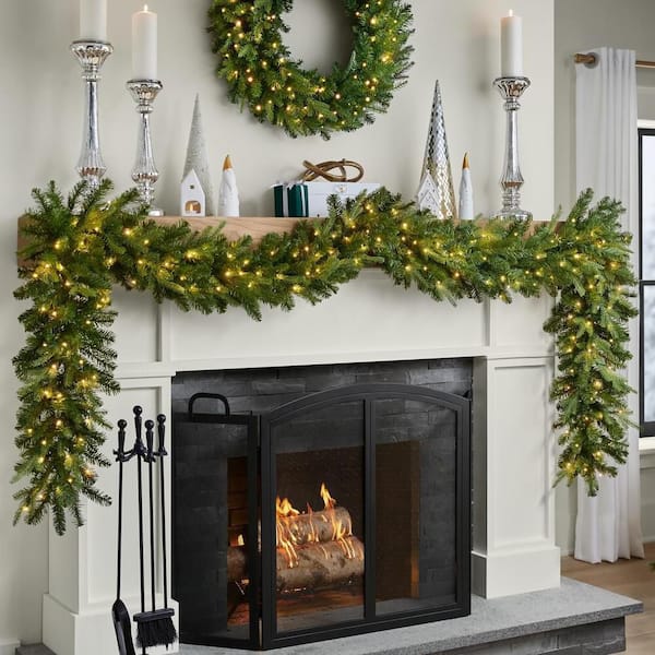 12 ft. Grand Duchess Twinkling Balsam Fir LED Pre-Lit Artificial Christmas Garland
