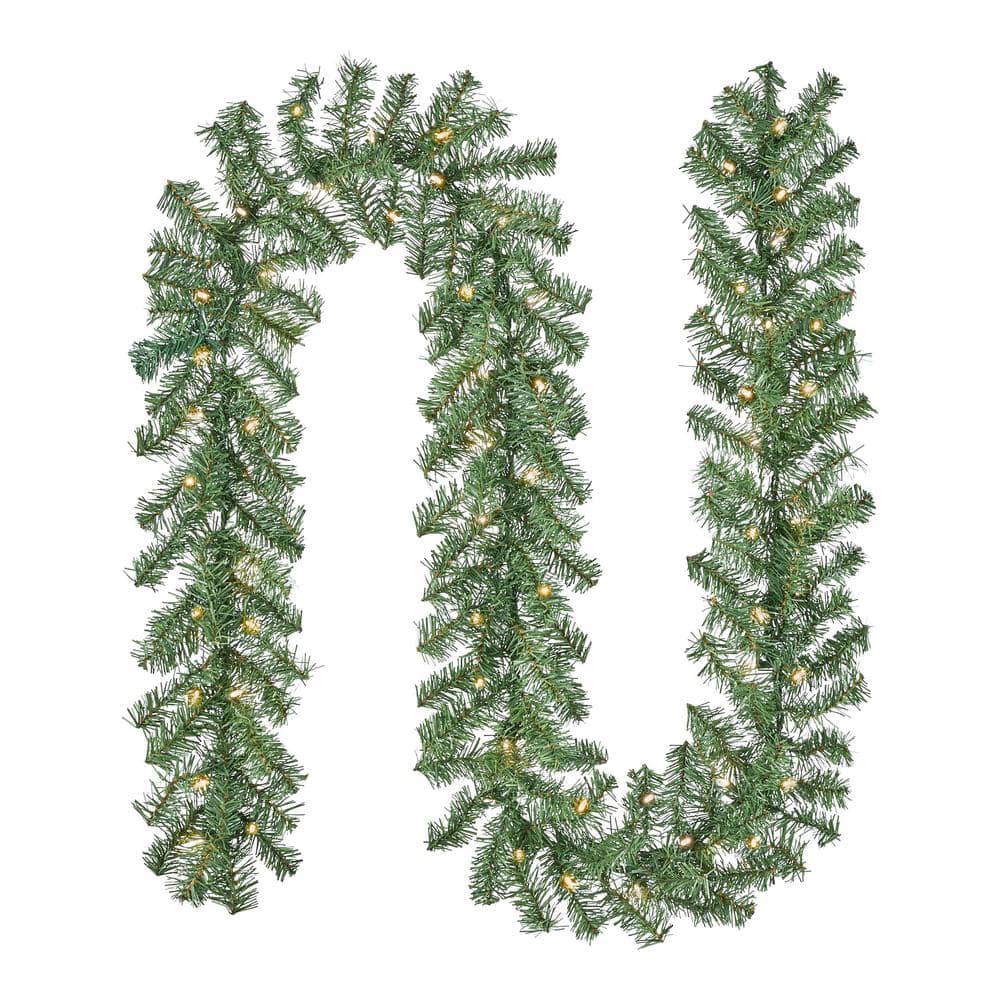 9 ft. Kingston Fir LED Pre-Lit Artificial Garland
