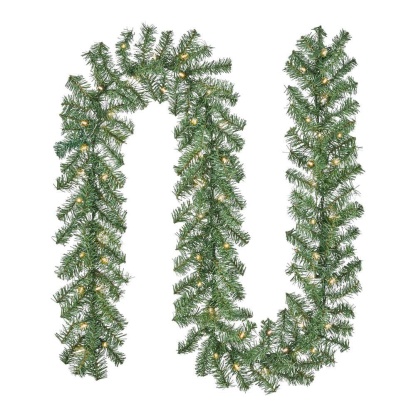 9 ft. Kingston Fir LED Pre-Lit Artificial Garland