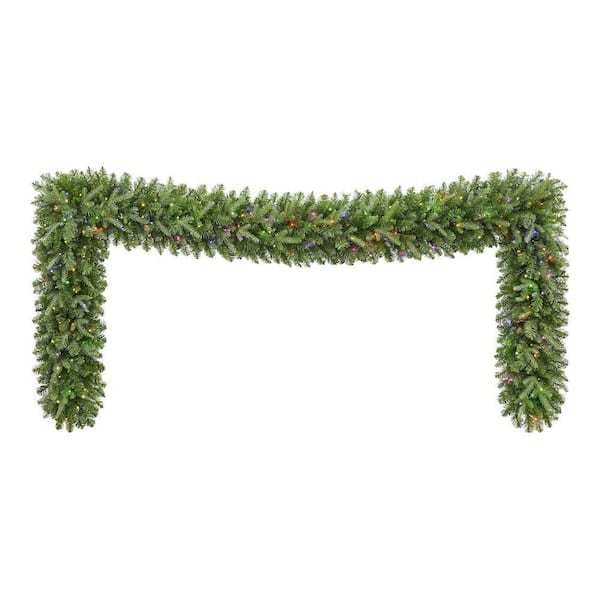 12 ft. Grand Duchess Twinkling Balsam Fir LED Pre-Lit Artificial Christmas Garland