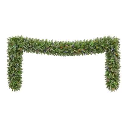 12 ft. Grand Duchess Twinkling Balsam Fir LED Pre-Lit Artificial Christmas Garland