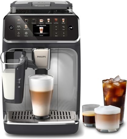 Philips 5500 Fully Automatic Espresso Machine with LatteGo & Iced Coffe