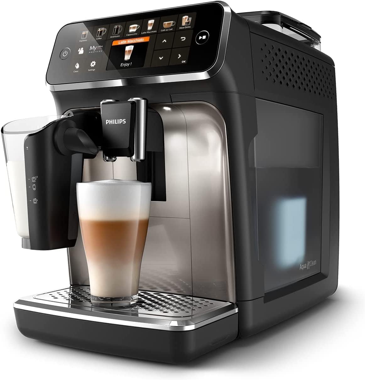 PHILIPS 5400 Fully Automatic Espresso Machine with LatteGo