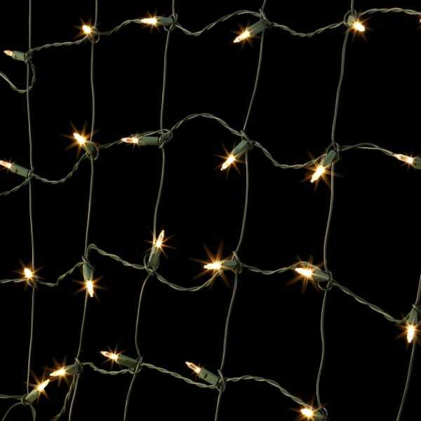 150 Count Warm White Steady Lit Mini LED Net Lights