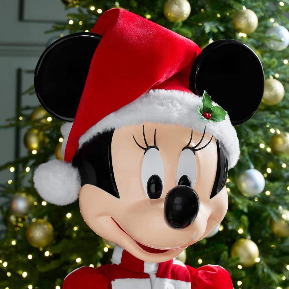 4 ft. Animated Holiday Minnie Mouse A6