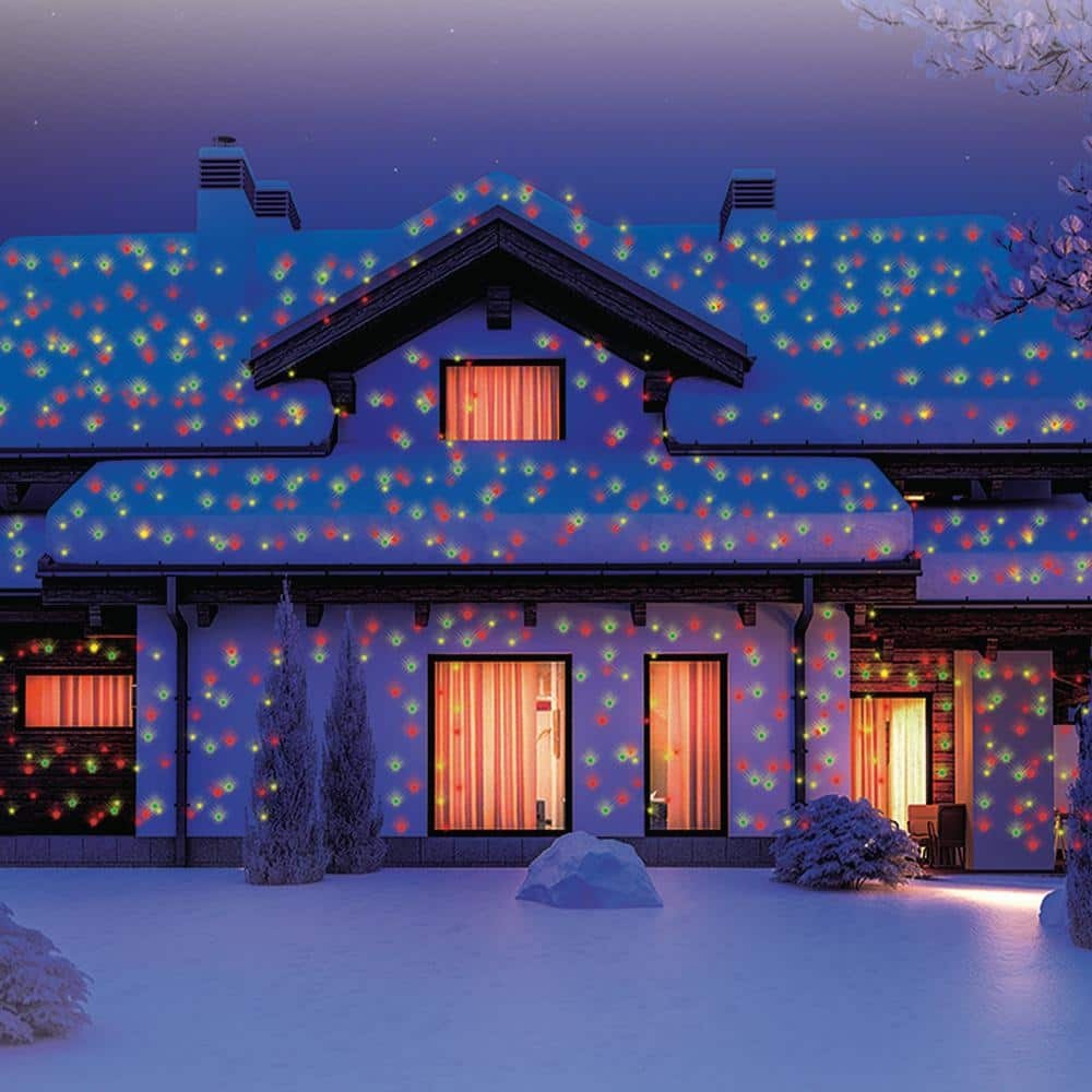 8 in. 9-Pattern Christmas Projector Light with Remote