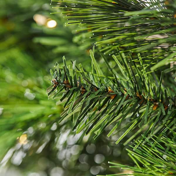 9 ft. Wesley Long Needle Pine LED Pre-Lit Artificial Christmas Garland