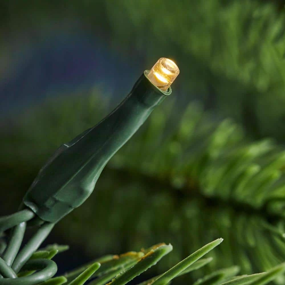 9 ft. Hillcrest Battery Operated Noble Fir LED Pre-Lit Artificial Garland with Timer