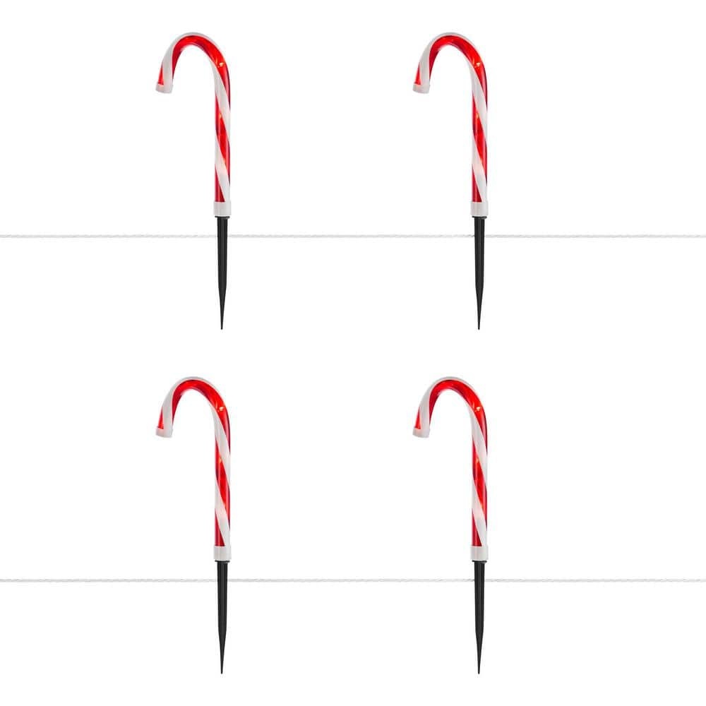 16.5 in. Candy Cane LED Pathway Lights (8-Pack)