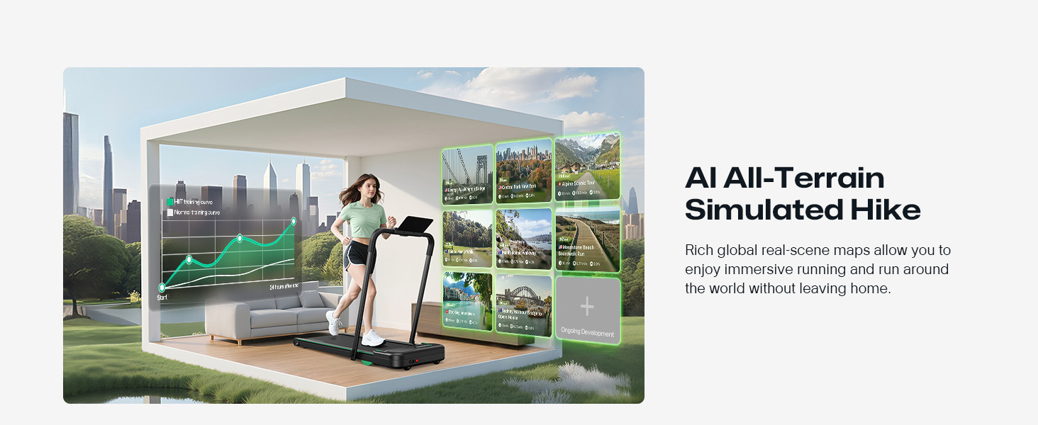 UREVO Strol 2E Smart 2-in-1 Folding Treadmill