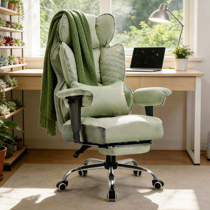 Upgraded Big and Tall Office Chair 400LBS with Pillow, Adjustable Armrest CH510