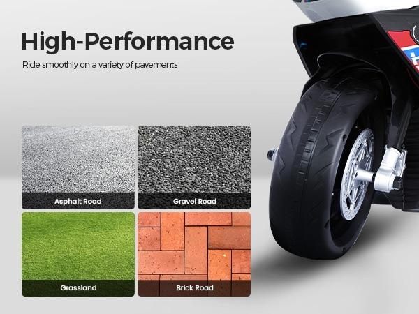 Spring Sale💥Kids Electric Motorcycle, 12V Ride on Toy for Toddlers Battery Powered 3-Wheel Stable Design with Horn, Music & LED Lights