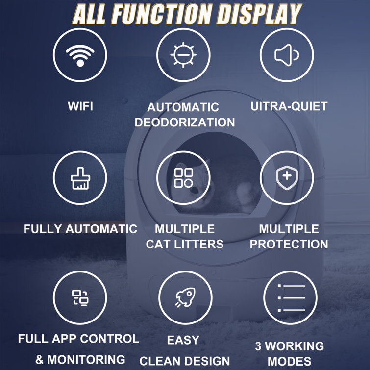 Plastic Enclosed Automatic Litter Box