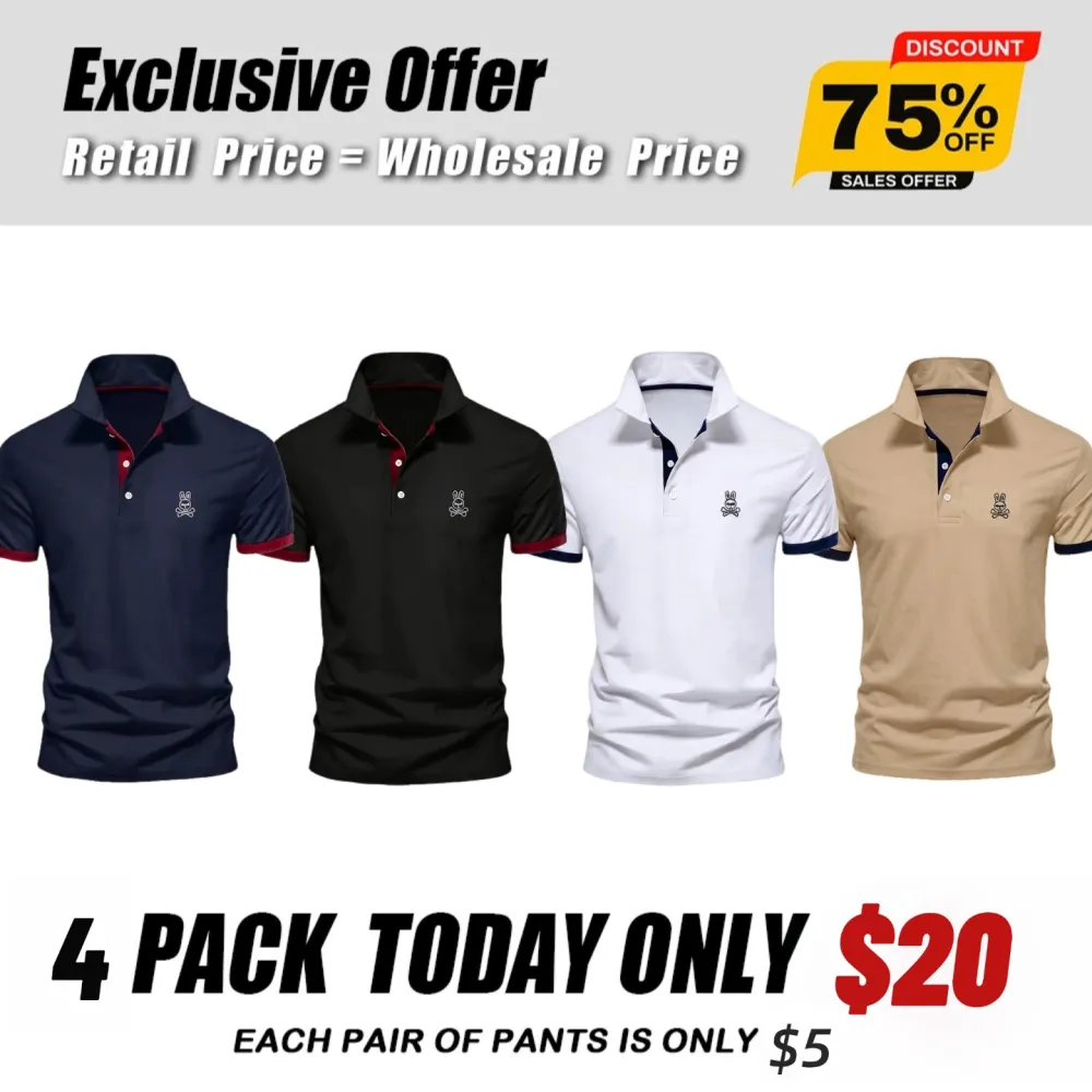 🔥Spring Fresh Sale 🎁Men's Geometric Pattern Polo Shirts