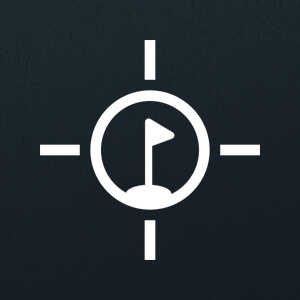 Precision Graphic on dark background