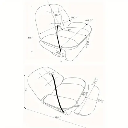 💥Spring Sale Only $69.98💥Voice Control Smart Armchair Smart Electric Sofa Chair