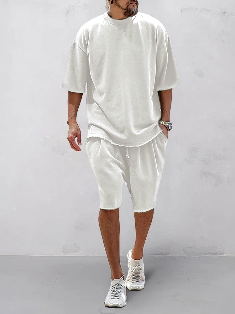 🔥Spring Fresh Sale 🎁Men's Casual Loose Fit Solid Sports Sets