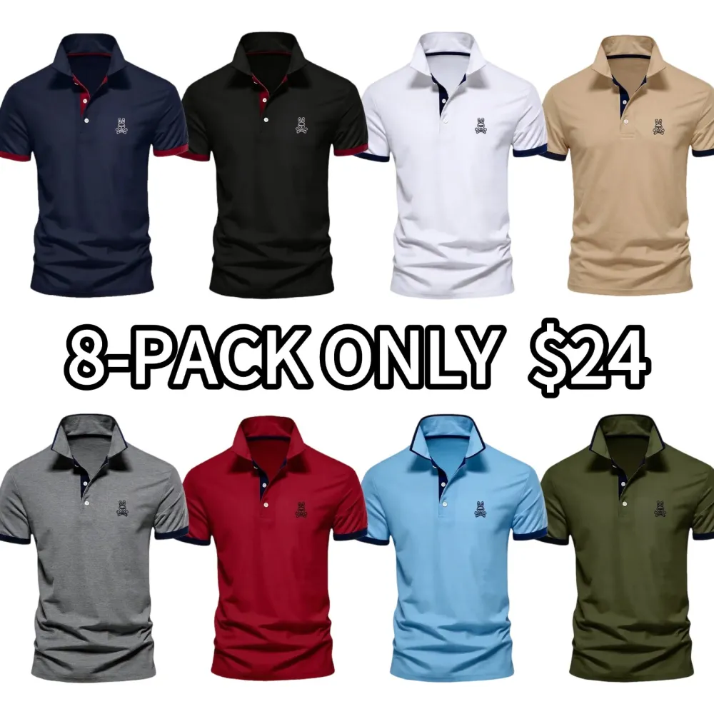 🔥Spring Fresh Sale 🎁Men's Geometric Pattern Polo Shirts