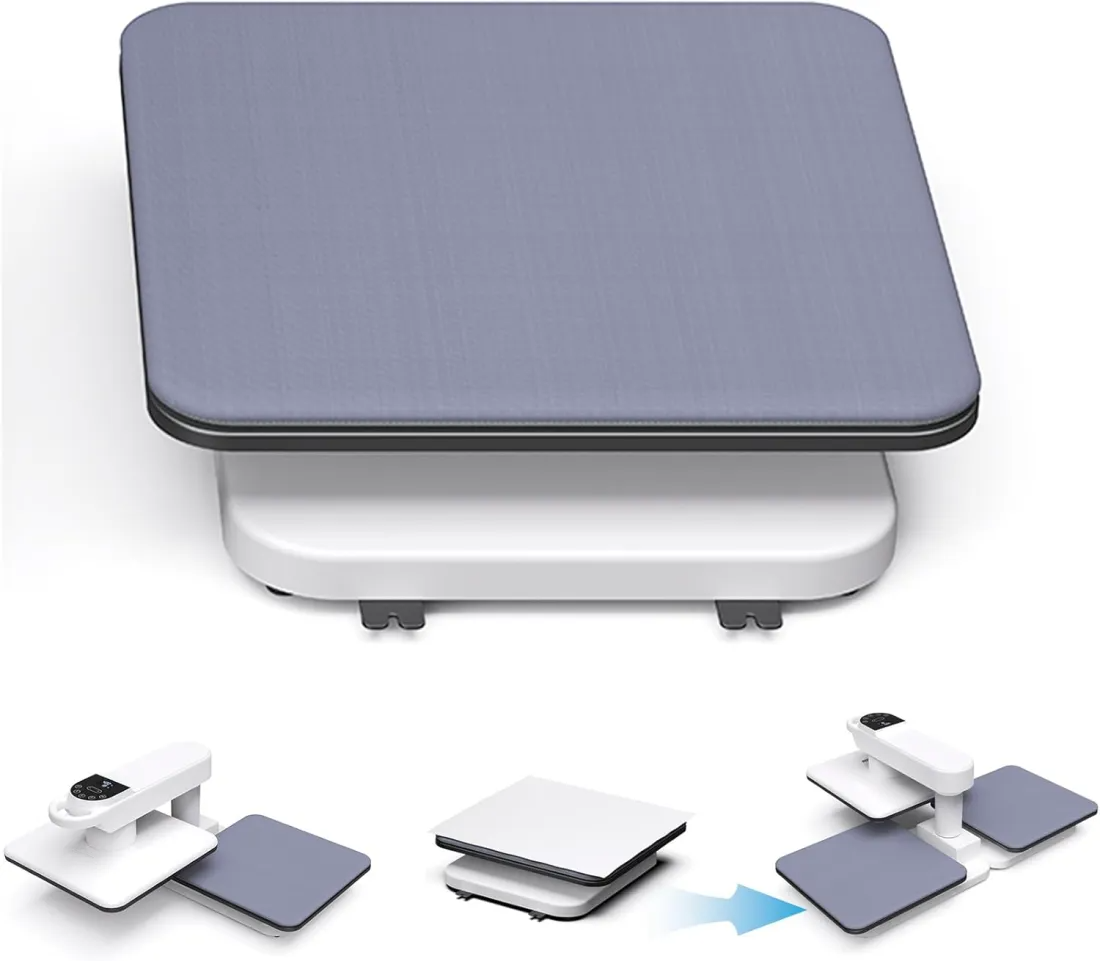 🔥 Limited-Time Deal – Save Up To 80% !Professional Double Auto Heat Press for T-Shirts - 15x15 Swivel Sublimation Machine