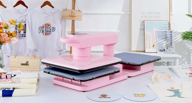 Dual auto heat press machine