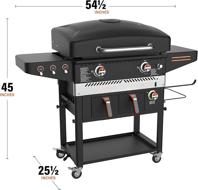 🔥 Limited-Time Deal – Save Up To 80% !Blackstone Flat Top Gas Grill Griddle 2 Burner Propane Fuelled Rear Grease Management System, 1517, Outdoor Griddle Station for Camping, 28 inch