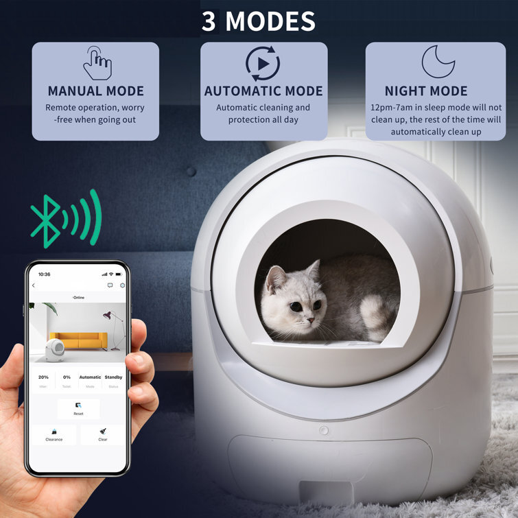 Plastic Enclosed Automatic Litter Box