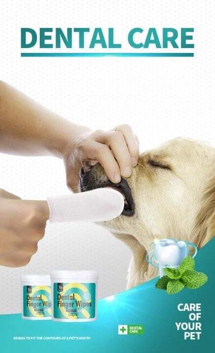 🔥HOT SALE NOW 49% OFF🔥 Vet's Best Dental Care Finger Wipes(50pcs)