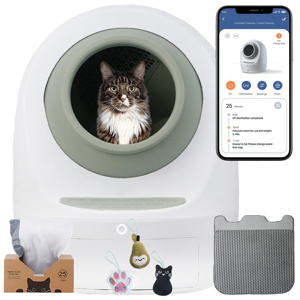 Intelligent WIFI automatic self-cleaning cat litter box